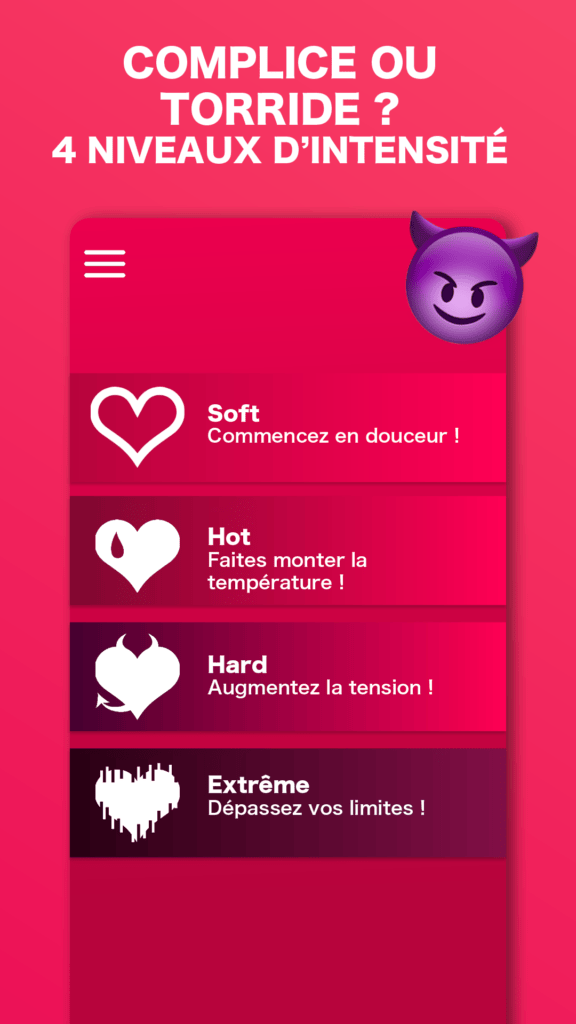 Pimentez votre relation Testez Jeu Couple coquin gratuitement