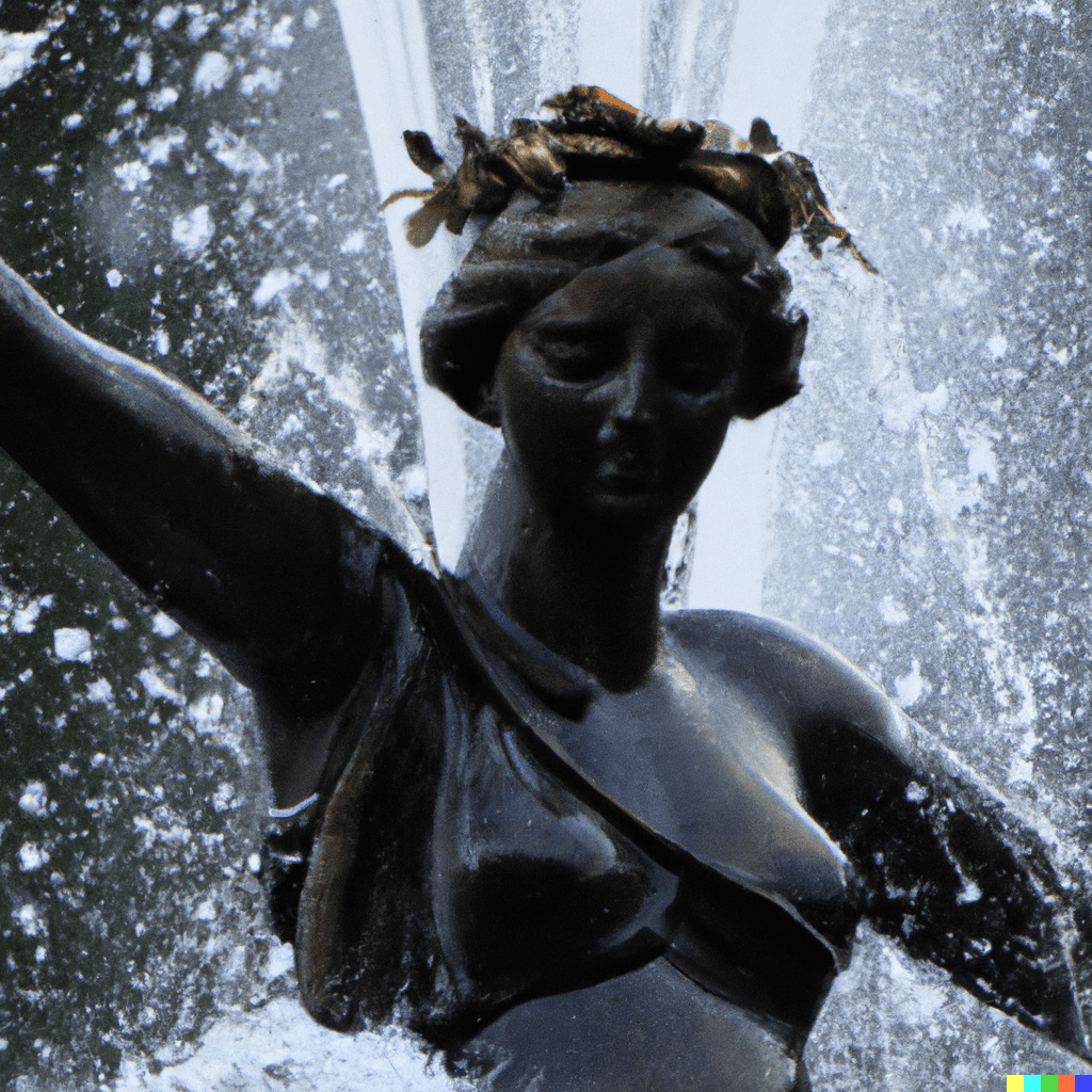 Illustration du concept de femme fontaine