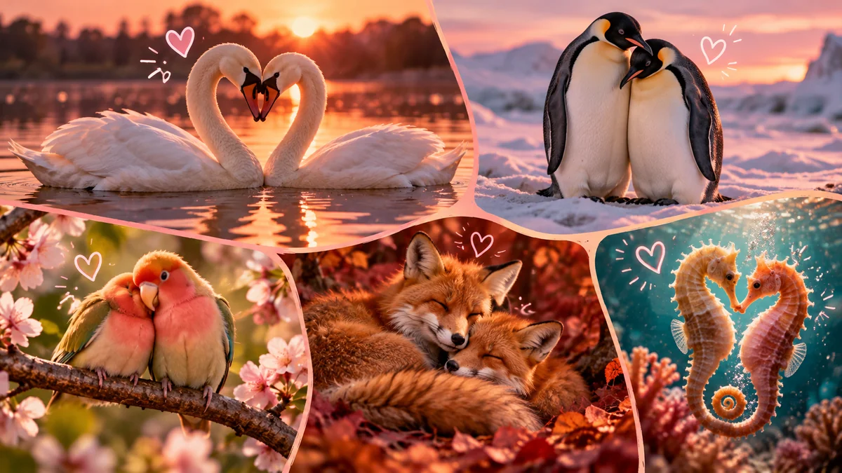 Les 5 animaux les plus romantiques & inspirants : leçons d'amour du règne animal