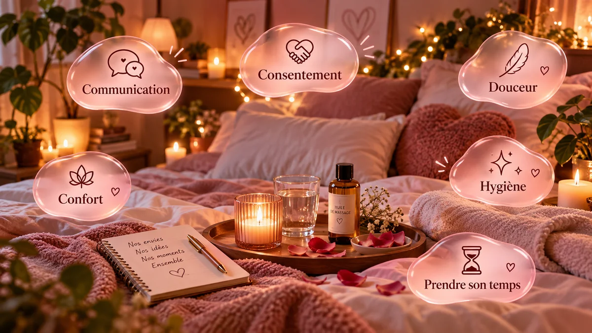 Couple complice partageant un moment intime et sensuel