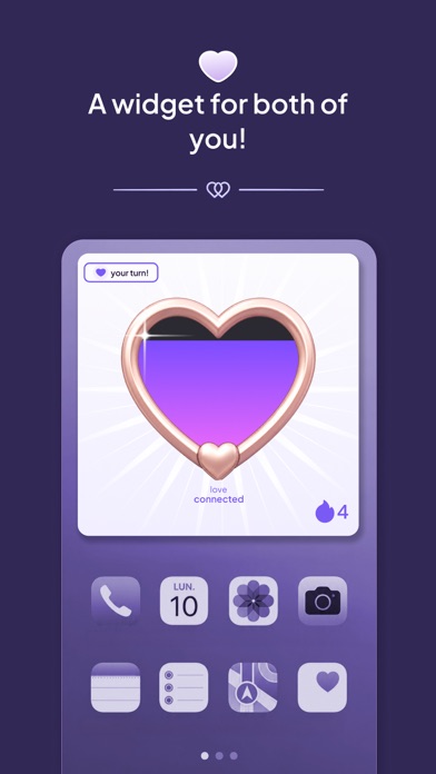 Love Widget - widget couple sur écran d'accueil iPhone