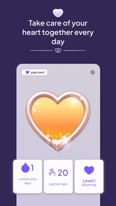 Love Widget - envoyer un signal je pense à toi à son partenaire