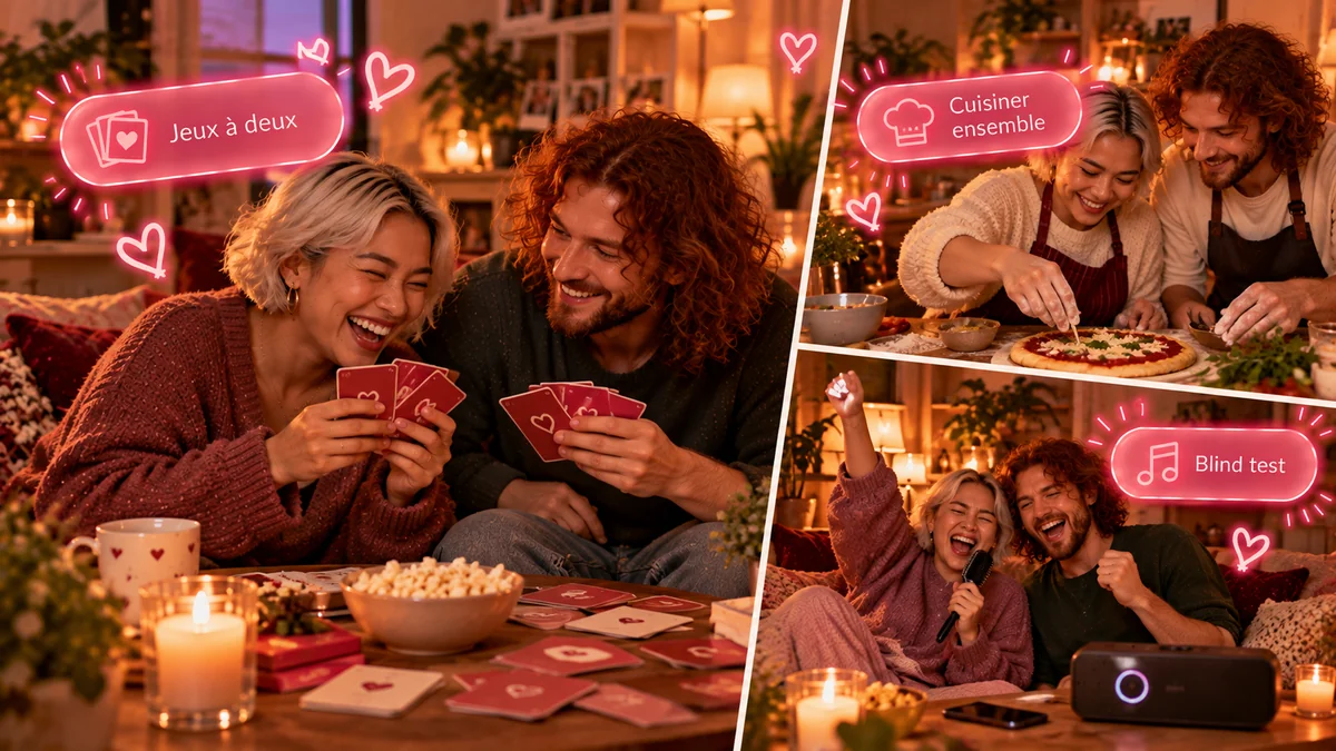 15 idées à faire à deux à la maison Couple cherchant quoi faire à deux à la maison pour ne pas s’ennuyer