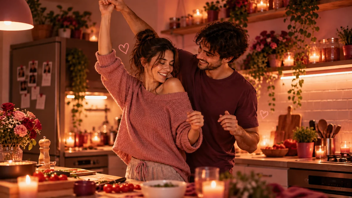 Couple partageant un moment complice pour rendre une journée ordinaire spéciale